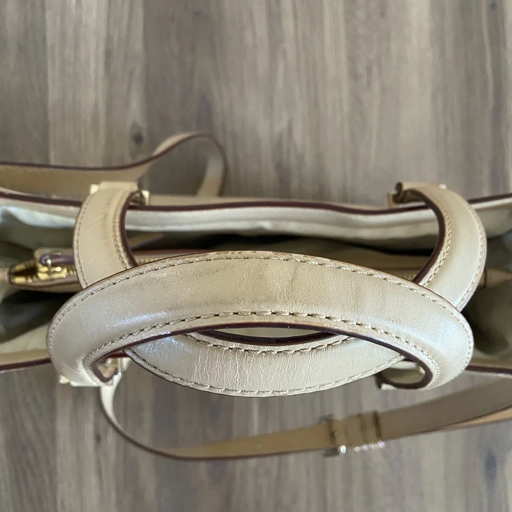 Kate Spade Cream Leather Tote